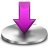 Purple Download Folder Icon